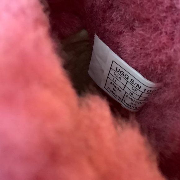 Ugg Uggs Bailey bow toddler girls cerise hot pink fuchsia boots 11 - Picture 5 of 7